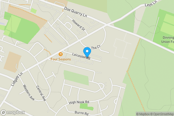 Map location for Leicester Road, SHEFFIELD, South Yorkshire, S25 2PX