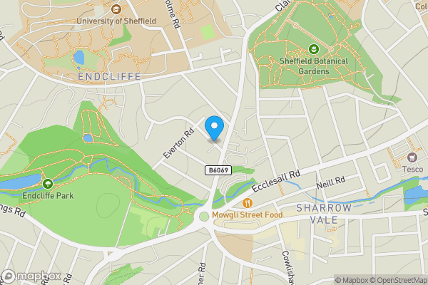 Map location for Former Garage Site At Rear Of, 3 To 19 Wiseton Road, Hunters Bar, Sheffield, South Yorkshire, S11 8SB