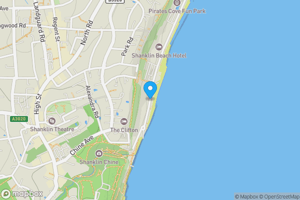 Map location for Waterfront Inn, Esplanade, Shanklin, Isle of Wight, PO37 6BN