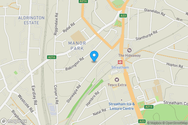 Map location for Flat 3, 52 Gleneagle Road, Streatham, London, SW16 6AF