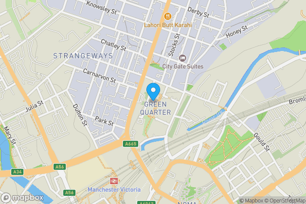 Map location for 1 Fernie Street, Green Quarter, M4 4AZ