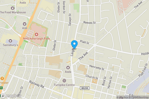 Map location for 52a Leigh Road, Leigh, Lancashire, WN7 1QR