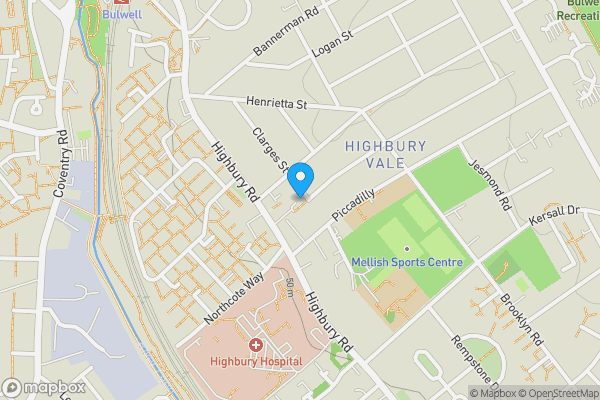 Map location for 1 Clarges Street, Bulwell, Nottingham, NG6 9JG