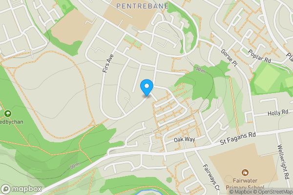 Map location for Firs Avenue, Cardiff, CF5 3TH