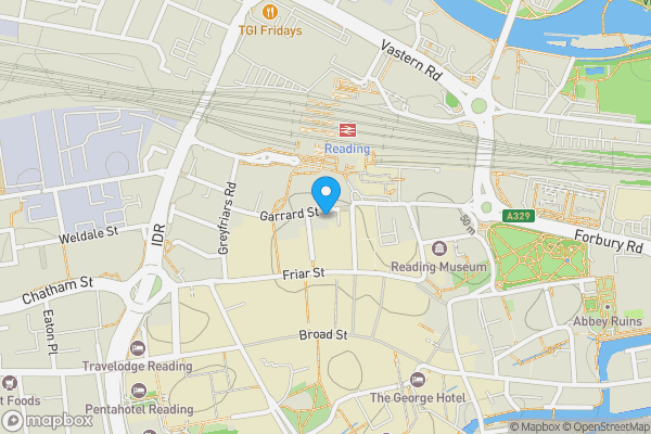 Map location for 309 Garrard House, Garrard Street, Reading, RG1 1NR