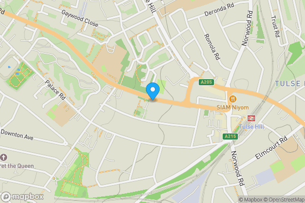 Map location for Land rear of 94 Christchurch Road, Brixton, London, SW2 3DF