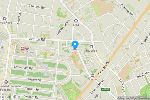 Map location for Ground & Lower Ground Floors, 59b Torriano Avenue, Kentish Town, London, NW5 2SG