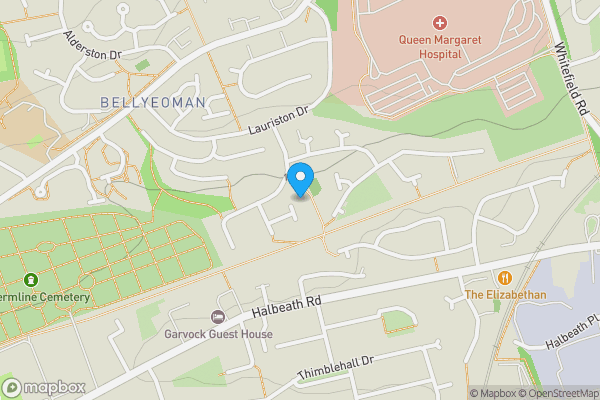 Map location for 15 Myers Court, Dunfermline, Fife KY12 0XF