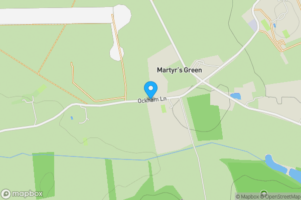 Map location for Ockham Lane, Cobham, Surrey, KT11 1LS