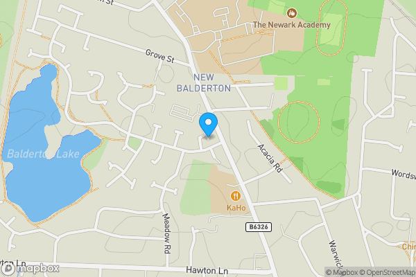 Map location for Parking Space At Acorn Close, Balderton, Newark, Nottinghamshire NG24 3AX