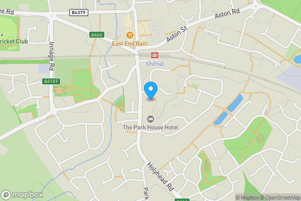 Map location for 9 Park Street, Shifnal, Shropshire, TF11 9BA