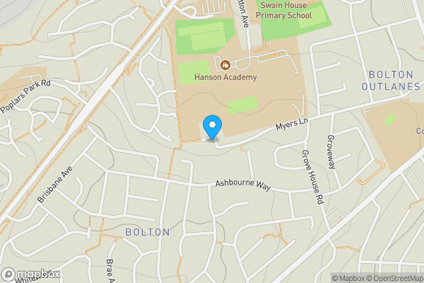 Map location for 18A Hodgson Fold, Bradford, West Yorkshire BD2 4EB