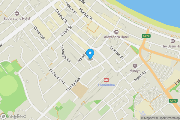 Map location for 43 Caroline Road, Llandudno, Conwy, LL30 2TY