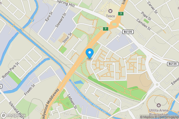 Map location for 41 St. Marks Crescent, Birmingham B1 2PY