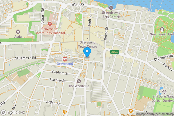 Map location for 161 Windmill Street, Gravesend, Kent, DA12 1AH