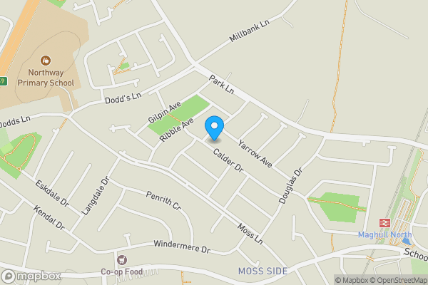 Map location for 13 Calder Drive, Maghull, Liverpool, Merseyside, L31 9DR L31 9DR