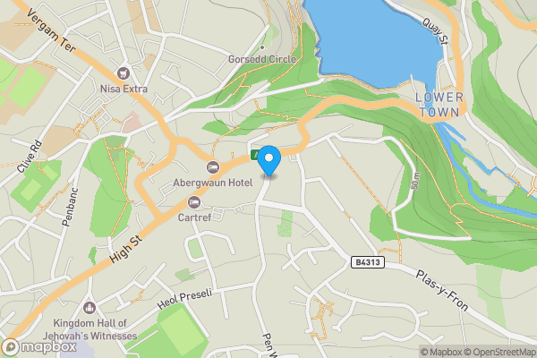 Map location for Hamilton Street, Fishguard, Pembrokeshire, SA65 9HL