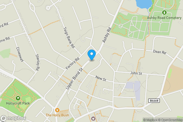 Map location for 155 Upper Bond Street, Hinckley, LE10 1RT