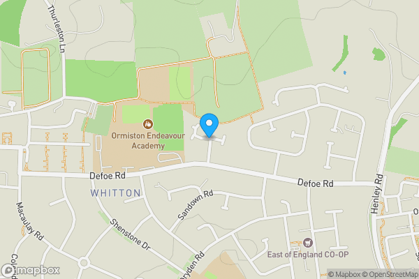 Map location for Mitford Close, IPSWICH, Suffolk, IP1 6SE