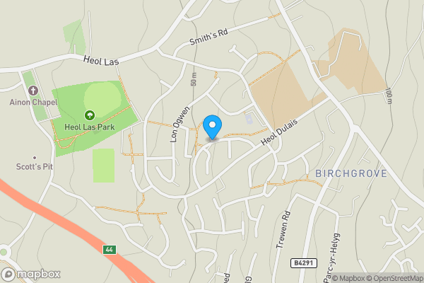Map location for Heol Camlan, SWANSEA, Swansea, SA7 9LJ