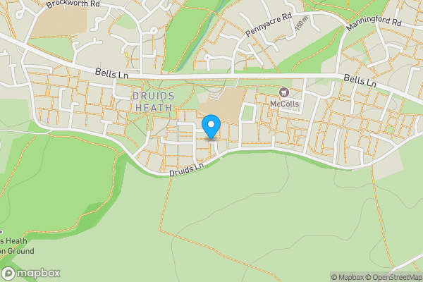 Map location for 4 Drews House, Netheravon Close, Druids Heath, Birmingham, West Midlands, B14 5PQ