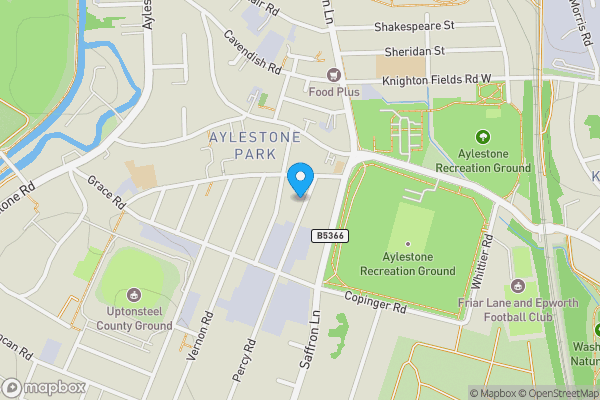 Map location for 9 Percy Road, Aylestone, Leicester, Leicestershire, LE2 8FP