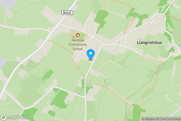 Map location for Erw Las Llangristiolus, Bodorgan, Isle Of Anglesey, LL62 5DU