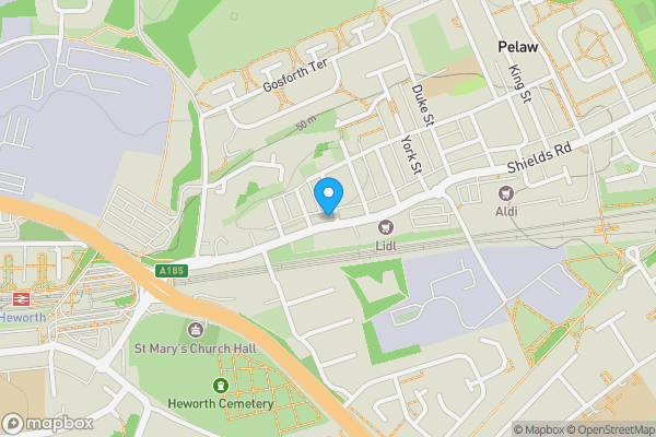 Map location for 9 Ashfield Terrace, Pelaw, Gateshead, Tyne And Wear, NE10 0YE