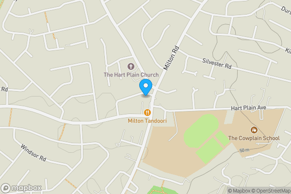 Map location for Chapel Court, Waterlooville, PO7 6GJ