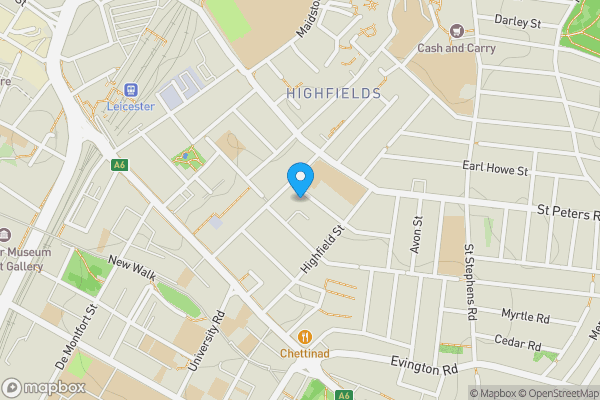 Map location for 9 Severn Street, Leicester, LE2 0NN