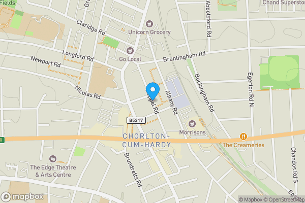 Map location for Kepple Road, Chorlton-cum-Hardy, Greater Manchester, M21