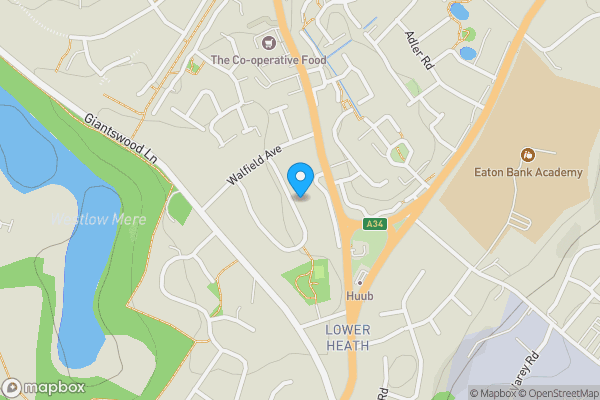 Map location for 55 Tidnock Avenue, Congleton, Cheshire, CW12 2HN
