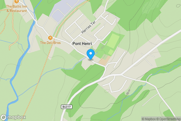Map location for Plot 1&2, Heol Y Pentre, Ponthenry, Llanelli, SA15 5NS