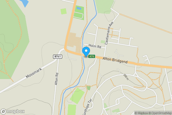 Map location for Land at 26 Afton Bridgend, New Cumnock, KA18 4AU
