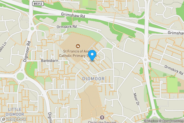 Map location for No.72 Blakehall, Skelmersdale, Lancashire, WN8 9BA