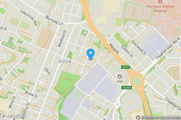 Map location for 6 Busk Walk, Chadderton, Oldham, OL9 6SG