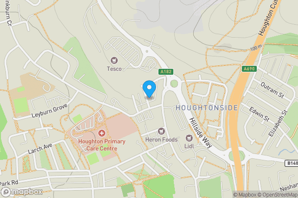 Map location for 3 Cross Street, Houghton le Spring, Tyne and Wear DH4 5AJ