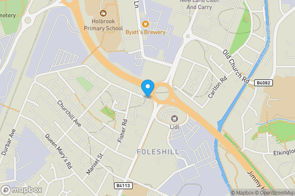 Map location for Beresford Avenue, Coventry, West Midlands, CV6 5HY