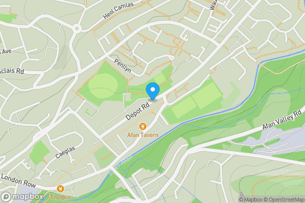 Map location for Depot Road, PORT TALBOT, West Glamorgan, SA12 9BA