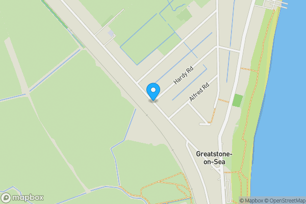 Map location for Dunes Road, NEW ROMNEY, Kent, TN28 8SN