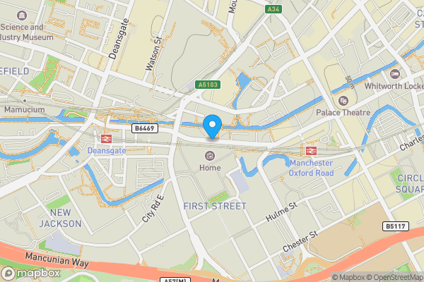 Map location for Flat 221, The Hacienda, 11-15 Whitworth Street West, Manchester, Greater Manchester, M1 5DB
