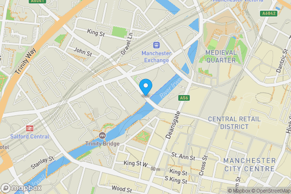 Map location for Blackfriars Street, Salford, Lancashire, M3 5JR