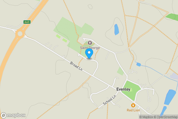 Map location for Church Leys, Brackley, Northamptonshire, NN13 5SX