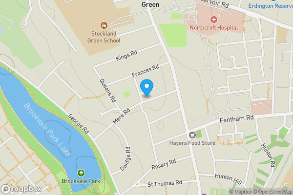 Map location for 39 Mere Road, Birmingham B23 7LH