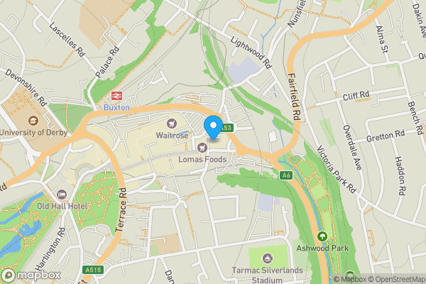 Map location for Flat B, 93 Spring Gardens, Buxton, Derbyshire, SK17 6BP