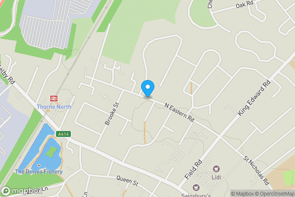 Map location for 'The Elms' North Eastern Road, Thorne, Doncaster, DN8 4AS