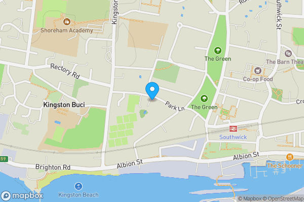 Map location for Flat 3, 17 Park Lane, Southwick, Brighton, BN42 4DL