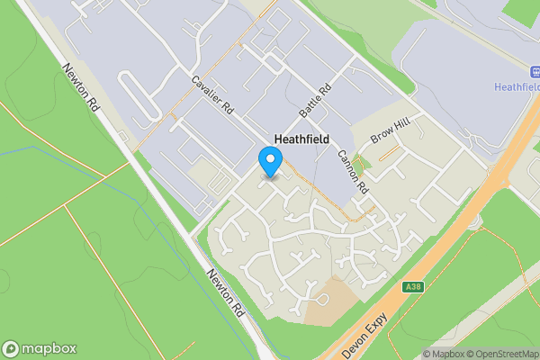 Map location for Drum Way, NEWTON ABBOT, Devon, TQ12 6RJ