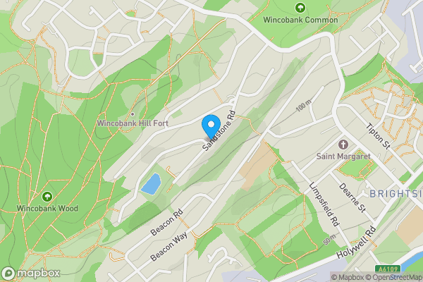 Map location for Sandstone Road, Sheffield, South Yorkshire, S9 1AF