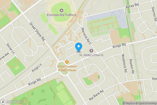 Map location for Rutland Avenue, MANCHESTER, Lancashire, M16 0JF